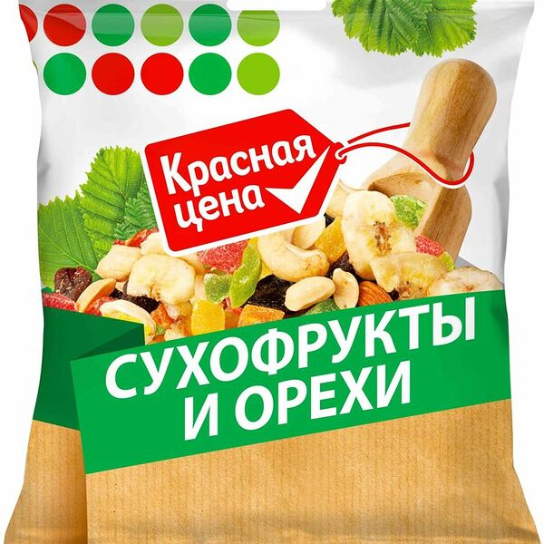 Сухофрукты и Орехи Красная Цена 100г