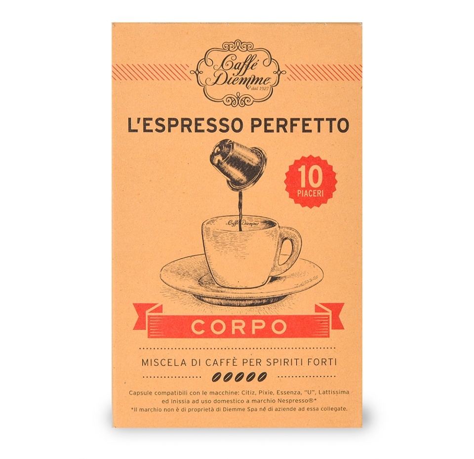 

Кофе в капсулах Caffe Diemme L'espresso Perfetto Corpo, 10 шт. 56 г