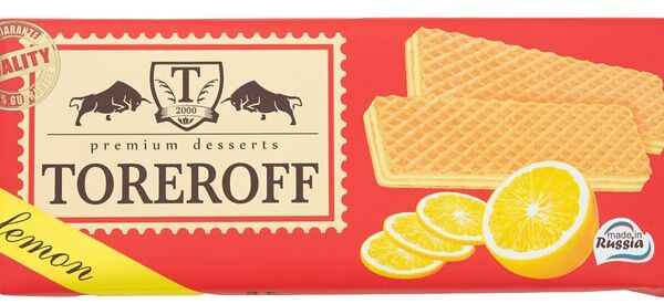 Вафли Toreroff Лимонные 160г