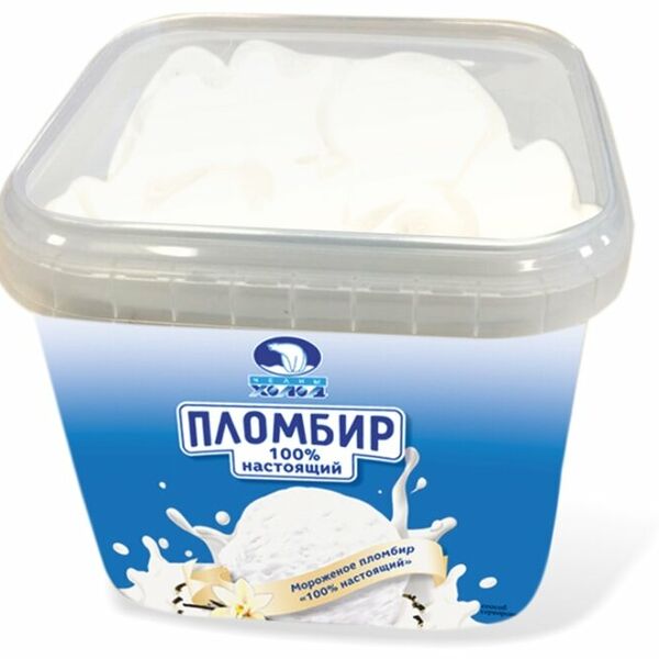 Мороженое Челны Холод 100% настоящий пломбир ванильный