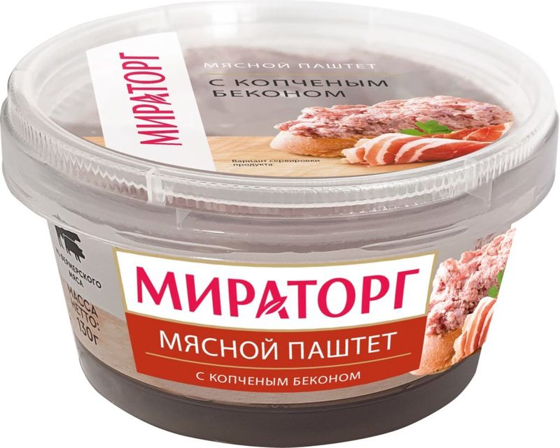 

Паштет Мираторг с копчёным беконом 130 г
