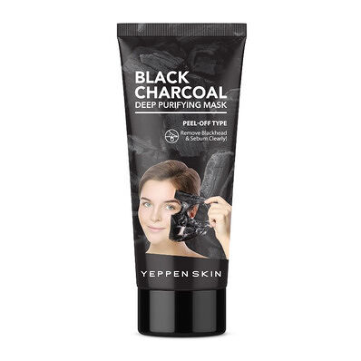 Маска-пленка Yeppen Skin Black Charcoal Deep Purifying Mask - Peel-off Type, с углем для глубокой очистки от черных точек 
