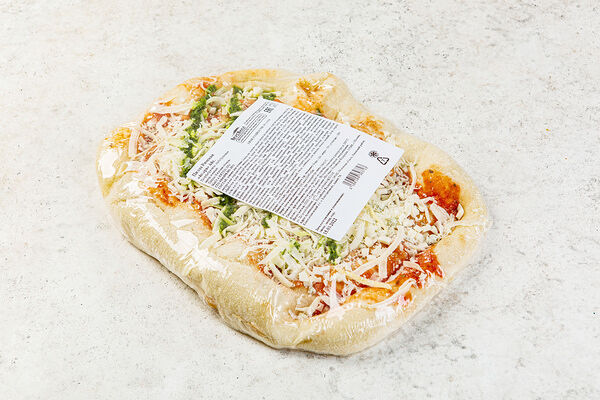 Пицца римская 4 сыра на томатной основе замороженная