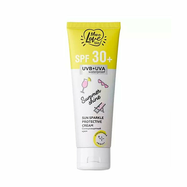 Солнцезащитный крем MonoLove Bio SPF 30+ Summer Shine с Мерцающим Эффектом 100 мл