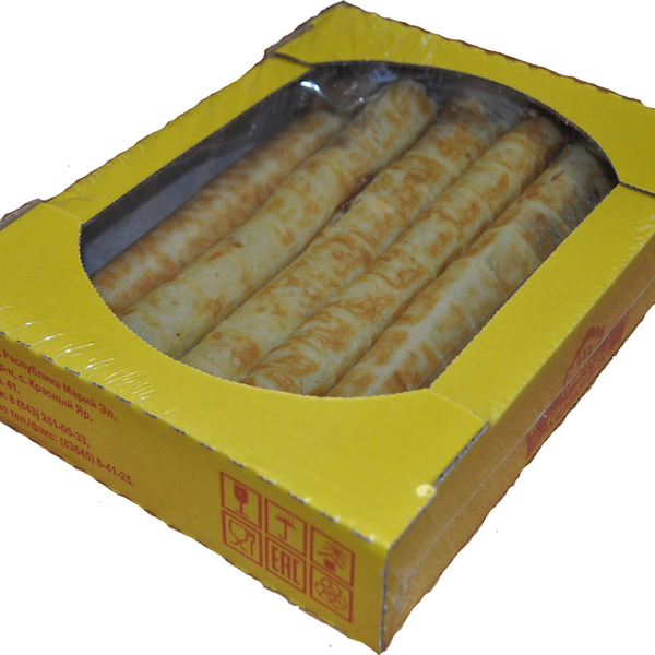 Печенье СЛАСТИ КРАСНОГО ЯРА Трубочки с начинкой с вареной сгущенкой 550 г