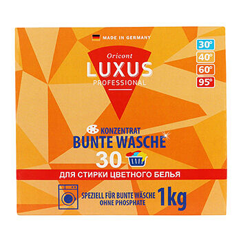 Стиральный порошок Luxus Professional для цветного белья Универсальный концентрат 1 кг, Германия