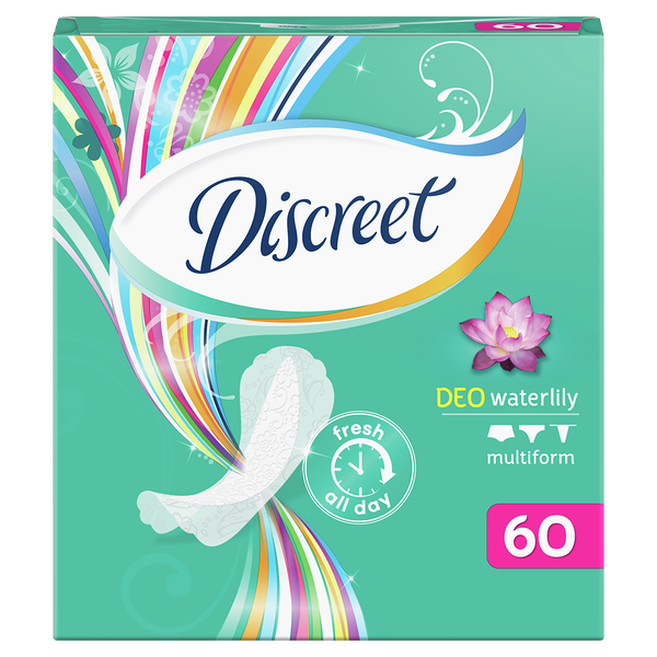 Прокладки ежедневные Discreet Multiform Водная лилия 60 шт
