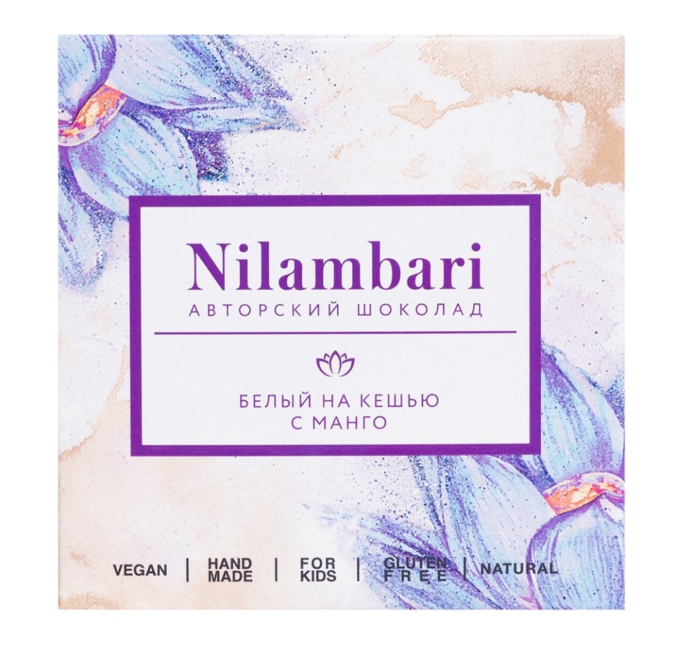 

Шоколад белый Nilambari веганский на кешью с манго 65 г