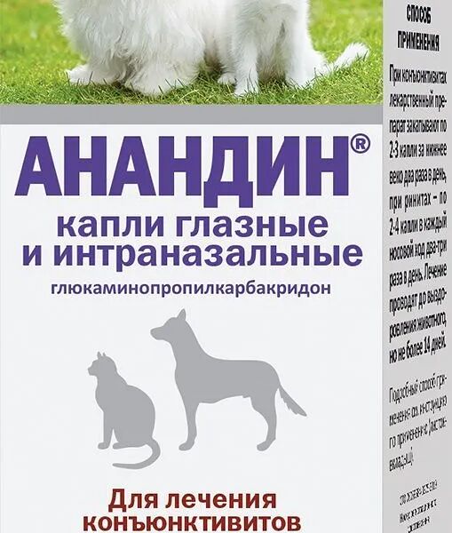 Капли Анандин глазные и интраназальные 7 мл