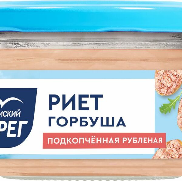 Риет Балтийский берег Горбуша подкопченная рубленая 180г