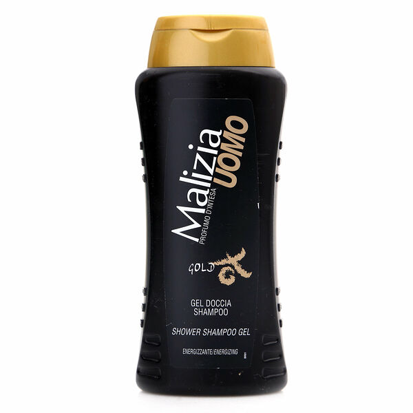 Шампунь-гель для душа gold (голд) для мужчин ТМ Malizia uomo (Малиция уомо)