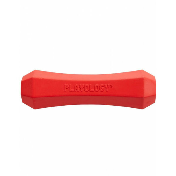 Playology Хрустящая жевательная палочка Squeaky chew stick с ароматом говядины, красный M 6,8-15,9 кг