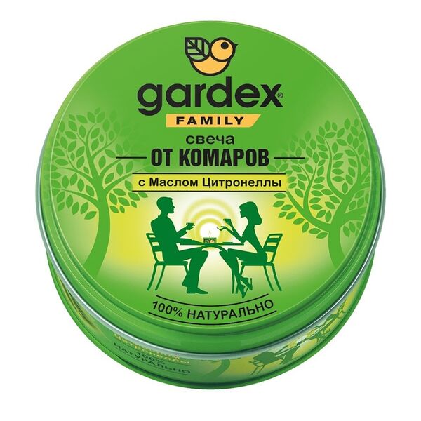 Свеча Gardex Family репеллентная от комаров, 110г
