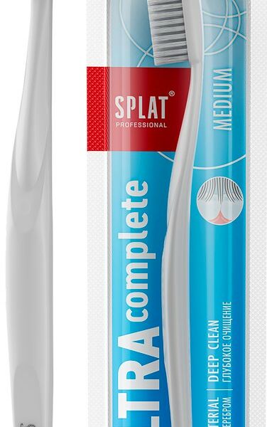 Зубная щетка SPLAT Professional Ultra Silver Edition medium