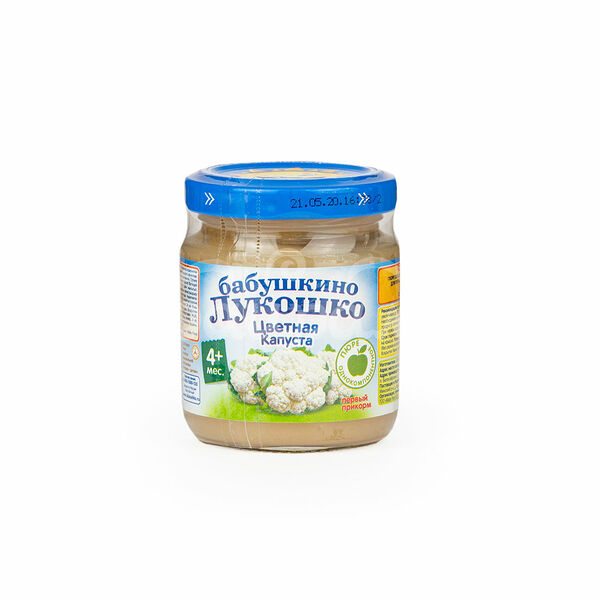 Детское питание Пюре Бабушкино  Лукошко 100гр Цветная капуста ст/б