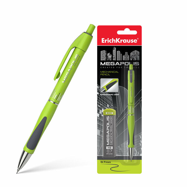 Карандаш механический в наборе с 20 грифелями ТМ Erich Krause (Эрих Краузе)