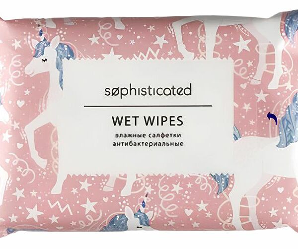 Салфетки Sophisticated влажные антибактериальные 15шт