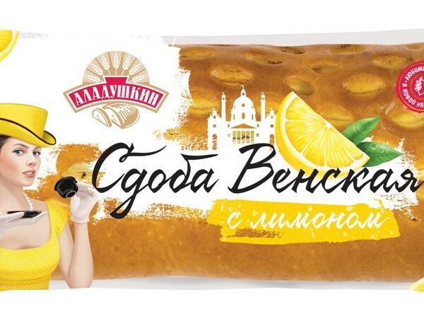 Сдоба Дарница Аладушкин Венская с лимоном 200 г