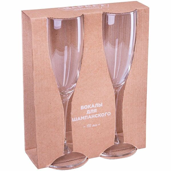 Набор фужеров для шампанского Маркет Перекрёсток, 2х170мл