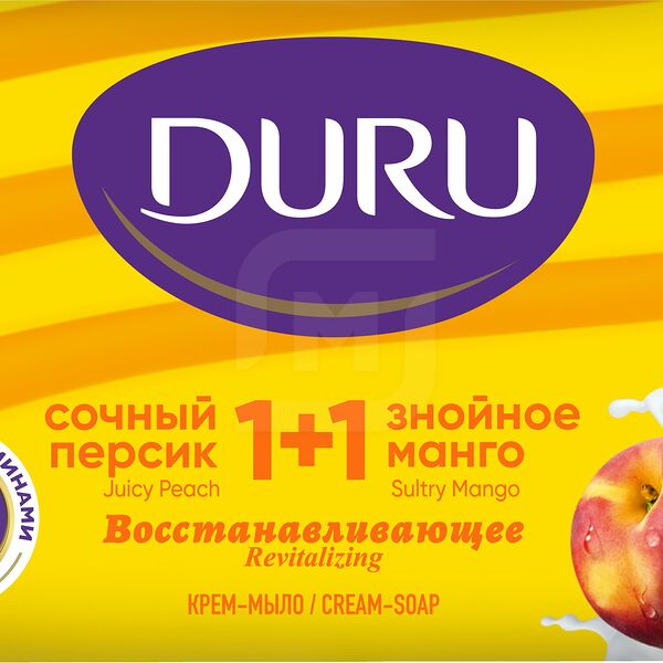 Крем-мыло Duru 1 + 1 Манго и персик