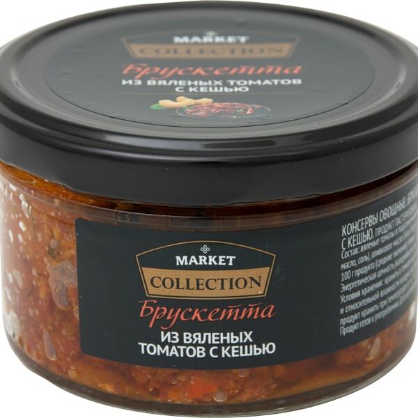 Брускета Market Collection из вяленых томатов с кешью 150г