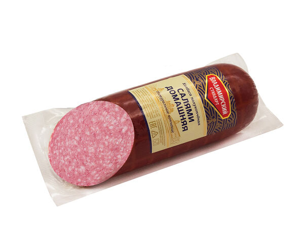 Колбаса полукопчёная Владимирский Стандарт Салями Домашняя