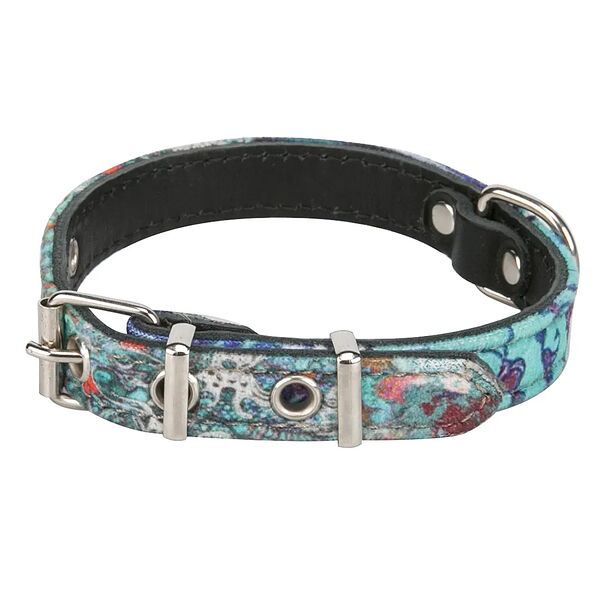 Ошейник для собак Мозаика, черно-синий, 16 мм