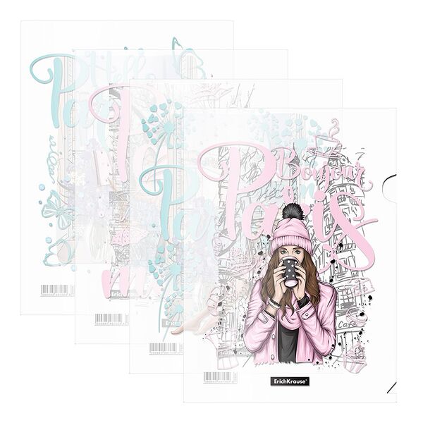 Папка-уголок ErichKrause Dreamy Girls, A4, ассорти 54894