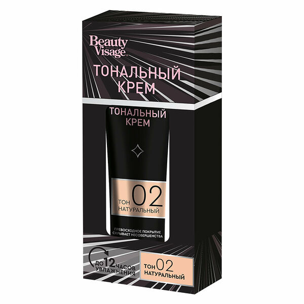 Крем тональный Beauty Visage тон 02 Натуральный 30 мл