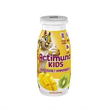 Напиток кисломолочный Actimuno Kids Тропический микс 1,5% 95г