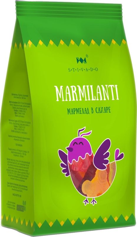 

Мармелад жевательный Stivado Мармиланти с фруктовым вкусом