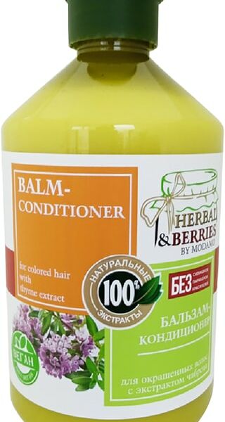 Бальзам-кондиционер Herbal&Berries by Modamo для окрашенных волос с экстрактом чабреца 500мл