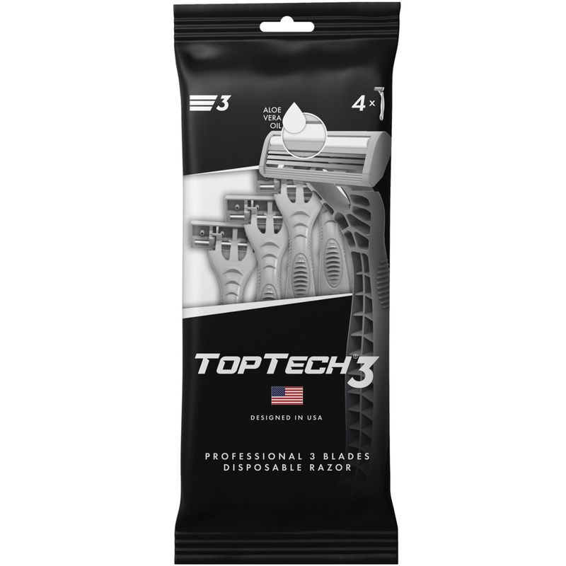 

Мужские одноразовые станки для бритья TopTech 3 3 лезвия 4 шт