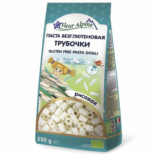 Макаронные изделия рисовые Трубочки Fleur Alpine безглютеновые