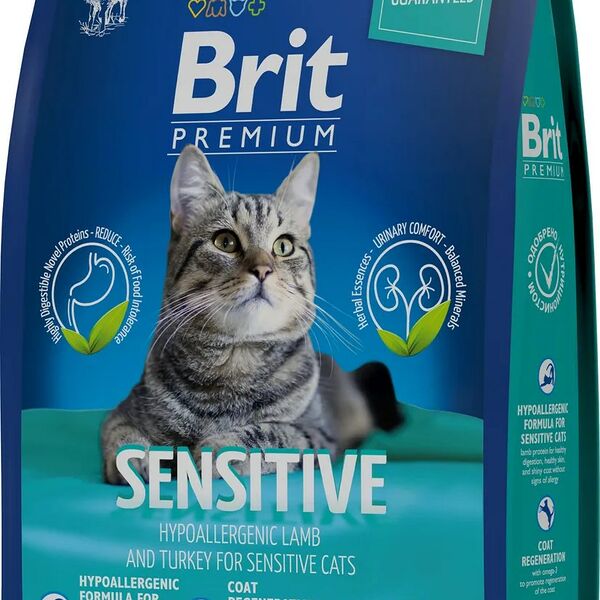 Brit Premium Cat Sensitive Ягненок для кошек 2 кг