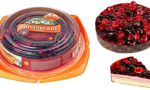 Пирог Тирольские пироги Ягодный микс 630г