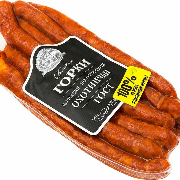 Колбаски полукопчёные Ближние Горки Охотничьи категория В