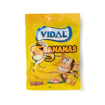 Жевательный мармелад Vidal Бананы 14шт, Испания