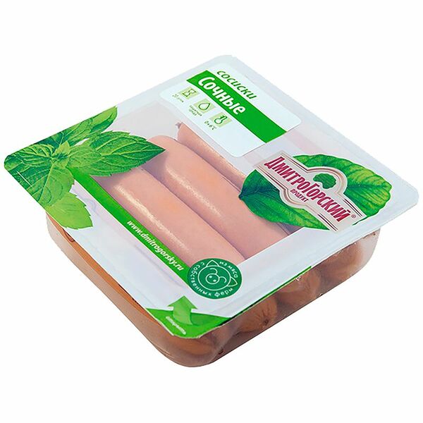 Сосиски Дмитрогорский МК Сочные 450 г