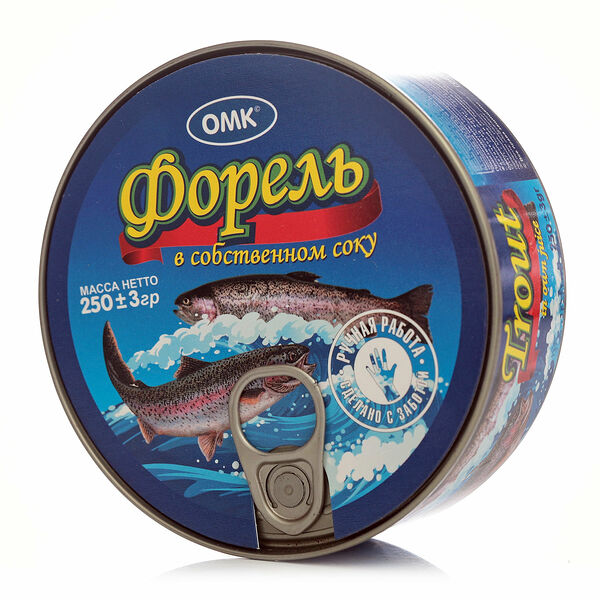 Форель в собственном соку ТМ ОМК