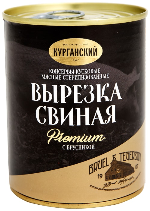 

Вырезка свиная Курганский мясокомбинат Premium с брусникой 340 г