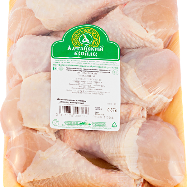 Цыпленок-бройлер АЛТАЙСКИЙ БРОЙЛЕР голень на подложке охлажденная вес до 1.1 кг