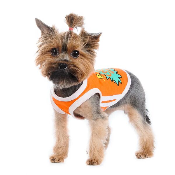 Футболка для собак L оранжевый (унисекс)
