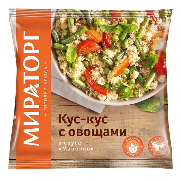 Смесь овощная Vитамин Кус-кус с овощами в соусе Марокко замороженная 400г