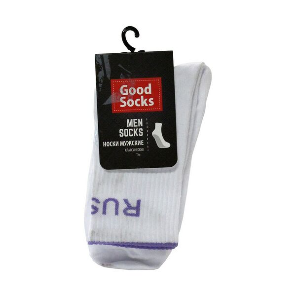 Мужские носки Good Socks OM3053 , трикотажные , белые , р.27