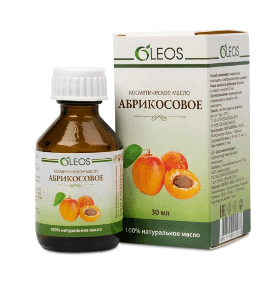 Масло косметическое Oleos абрикосовое 30 мл