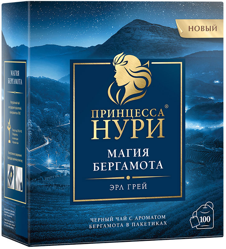 

Чай черный Принцесса Нури Магия бергамота 100пак