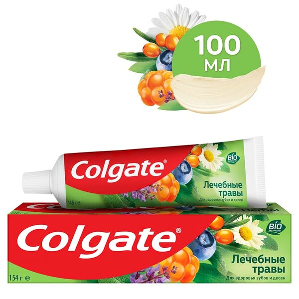 Зубная паста Colgate Лечебные травы для здоровья зубов и десен 100мл