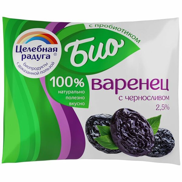Биоваренец Целебная Радуга чернослив 2.5%, 240мл
