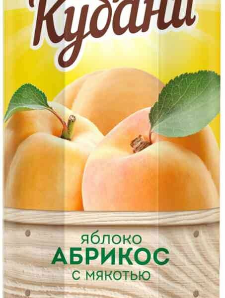 Нектар Дары Кубани Абрикос-яблоко с мякотью